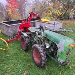 Hochbeet ausbaggern mit Wematik Heckbagger