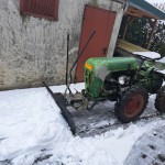 A12 mit Tielbürger Schneeschild -- Winterdienst